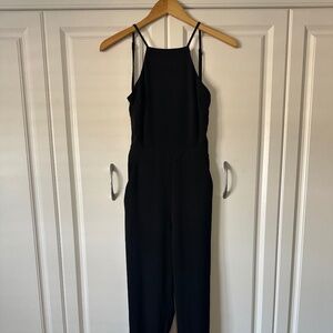 Lulus black backless jumpsuit